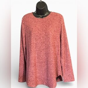 FANTASLOOK Soft Ribbed Tunic Top